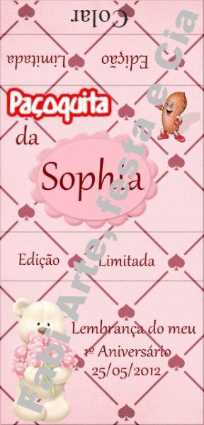 Rótulo para Paçoquita